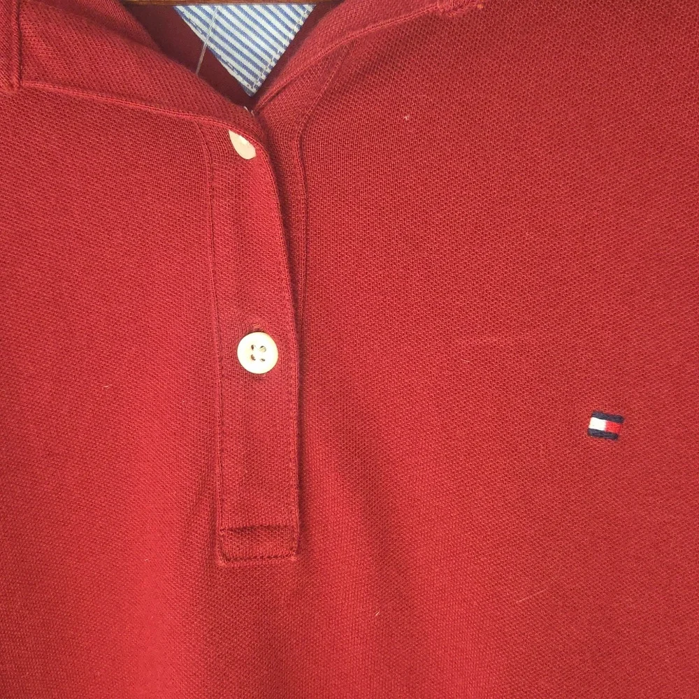 Tommy Hilfiger men's Red Polo Size L - Picture 4 of 6